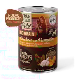 True Origins Pure Frango lata para Cães