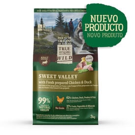 True Origins Wild Sweet Valley ração de frango com pato para cães