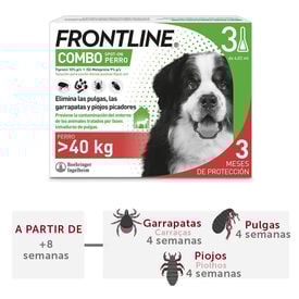 Frontline Combo Pipetas Antiparasitárias para cães gigantes