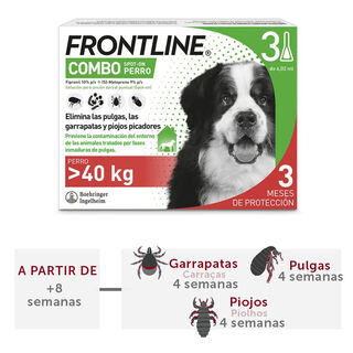 Frontline Combo Pipetas Antiparasitárias para cães gigantes