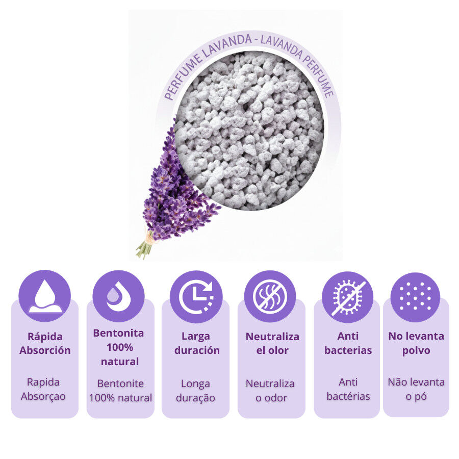 10 L Nova Clean Ultra Areia Aglomerante Lavanda para gatos, , large Imagem n&uacute;mero 3
