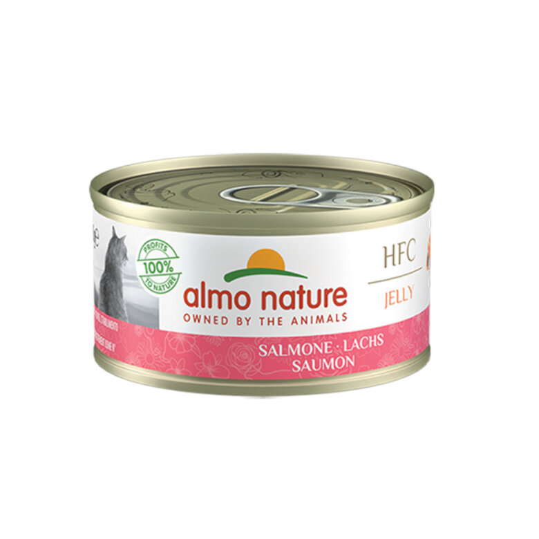 Almo Nature HFC Jelly Salmão em gelatina lata para gatos, , large image number null