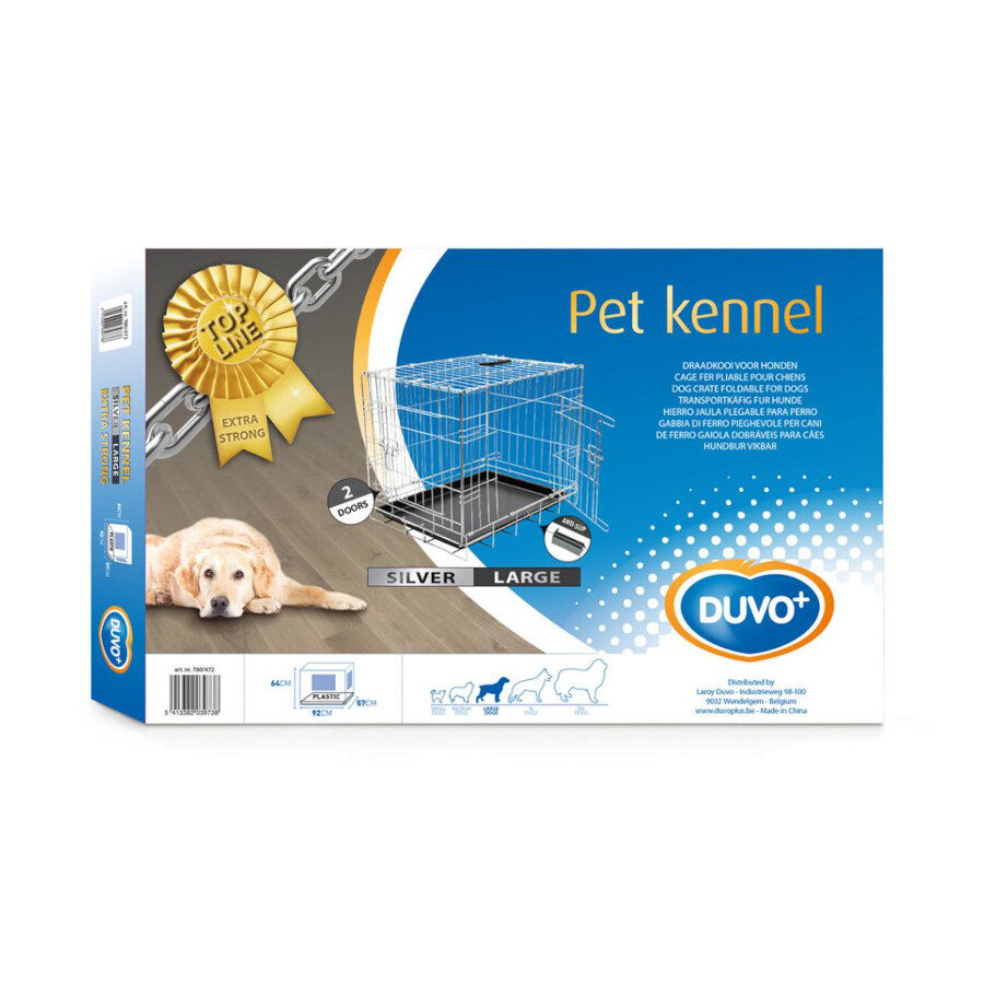 Gaiola de metal extra forte Duvo Plus Chrome para c&atilde;es, , large Imagem n&uacute;mero 2