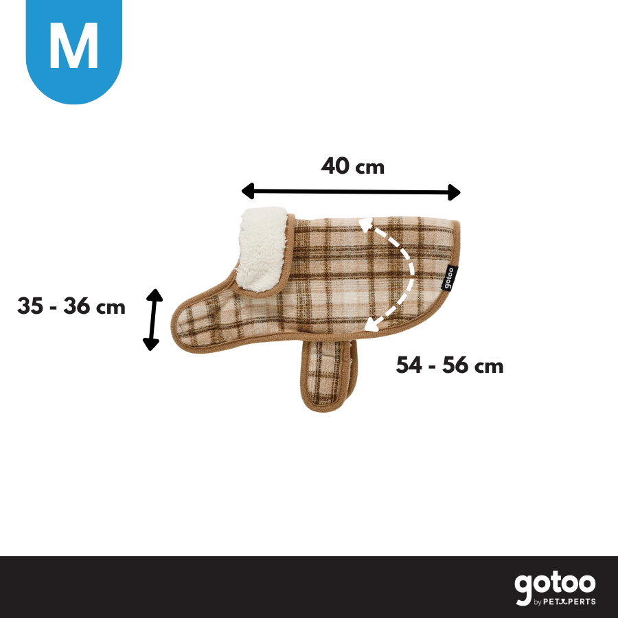 Gotoo Casaco com Padr&atilde;o Tartan aos Quadrados para c&atilde;es, , large Imagem n&uacute;mero 4