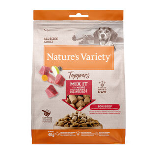 Nature’s Variety Toppers Boi Liofilizado para cães