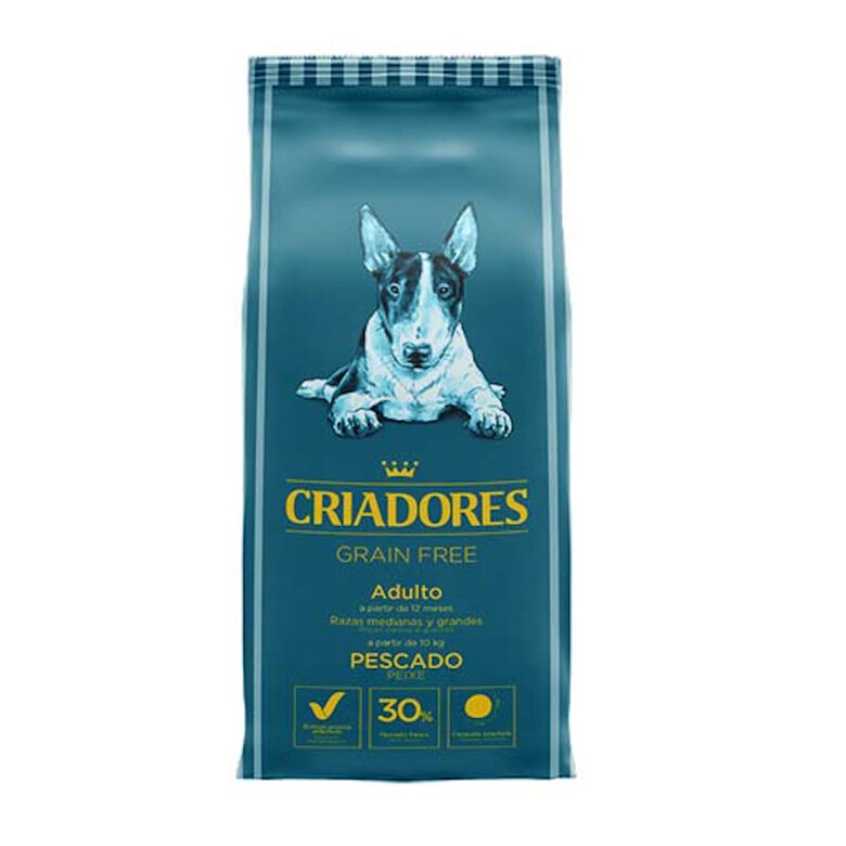 Criadores Grain Free Pescado pienso perro raza M-L image number null