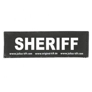 Julius K9 Sheriff Etiqueta para arreios para cães
