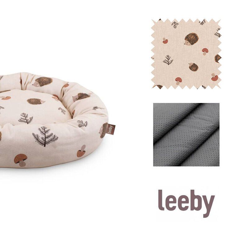 Leeby Cama Donut Antiderrapante Branca com Ouri&ccedil;os para gatos, , large Imagem n&uacute;mero 5