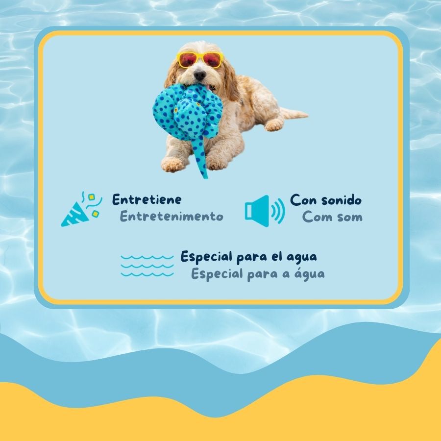 Summer Vibes Floating Stingray Brinquedo Flutuante para c&atilde;es, , large Imagem n&uacute;mero 3