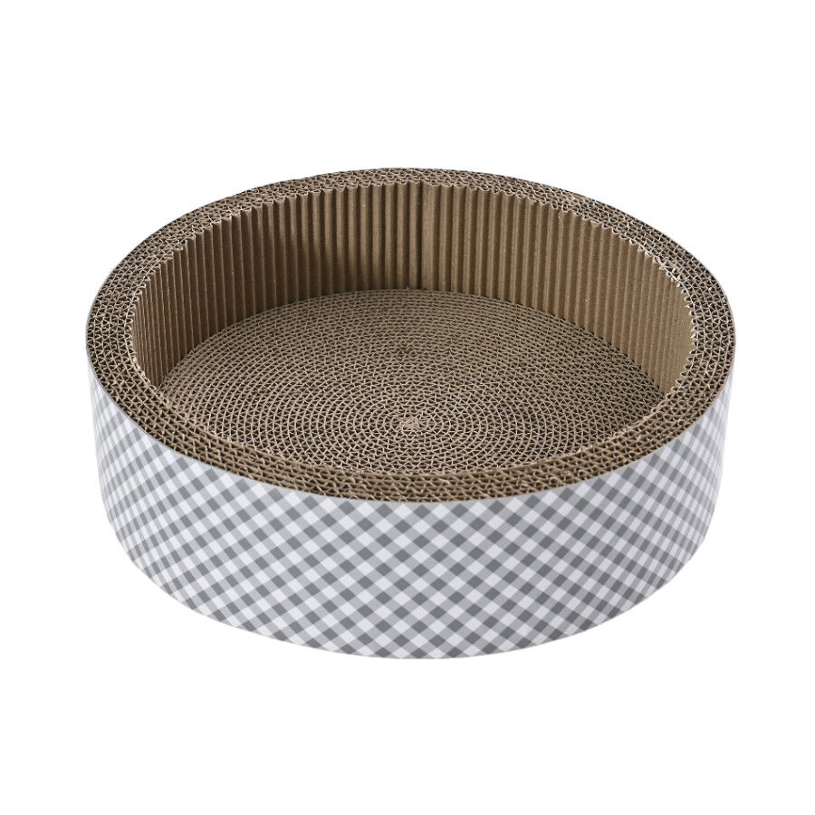 Leeby Domingo cama arranhador de cart&atilde;o vichy para gatos, , large Imagem n&uacute;mero 1