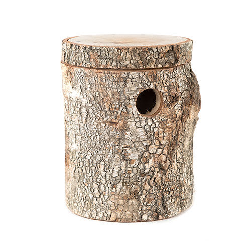 Flamingo tronco de abedul nido para p&aacute;jaros Imagem n&uacute;mero 1