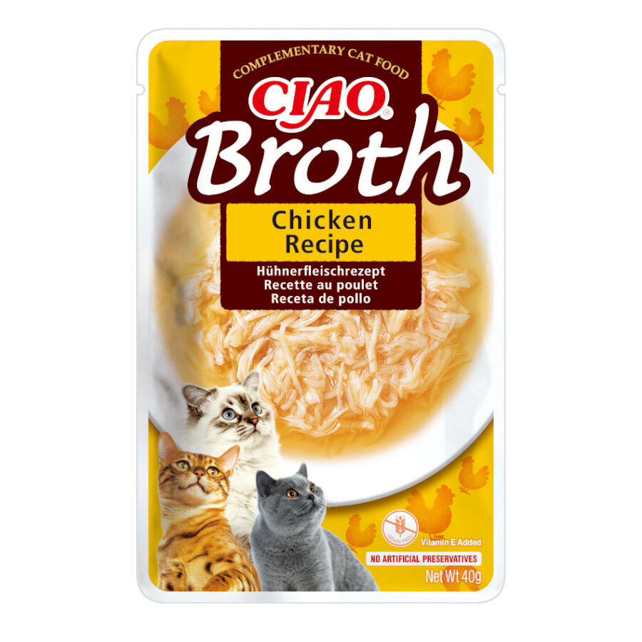 40 g Ciao Broth Sopa de frango para gatos, , large Imagem n&uacute;mero 1