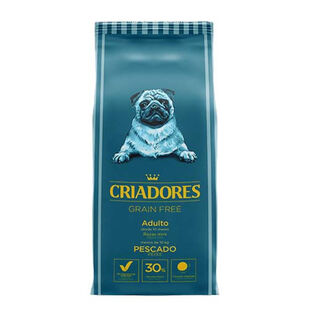 Criadores Adulto Grain Free Peixe ração para cães de porte mini