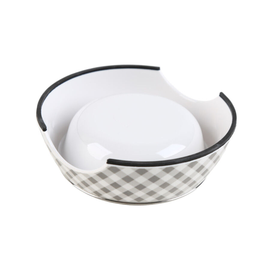 Leeby Comedouro cinza em inox para c&atilde;es, , large Imagem n&uacute;mero 3