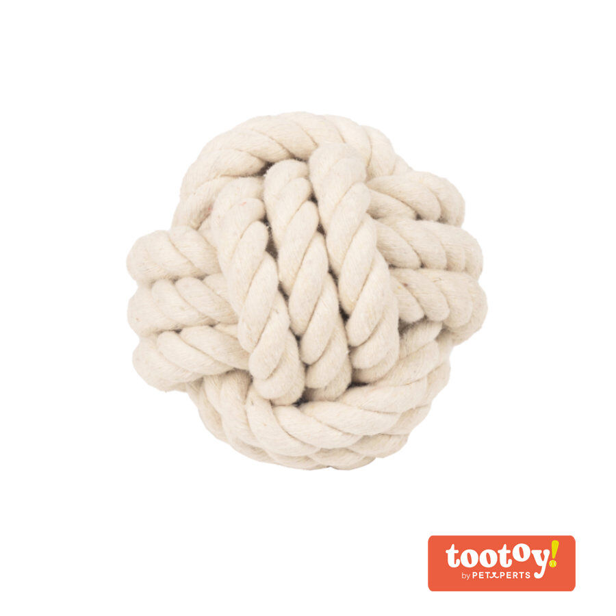Tootoy! Pull Natural Rope Ball bola corda para c&atilde;es, , large Imagem n&uacute;mero 1