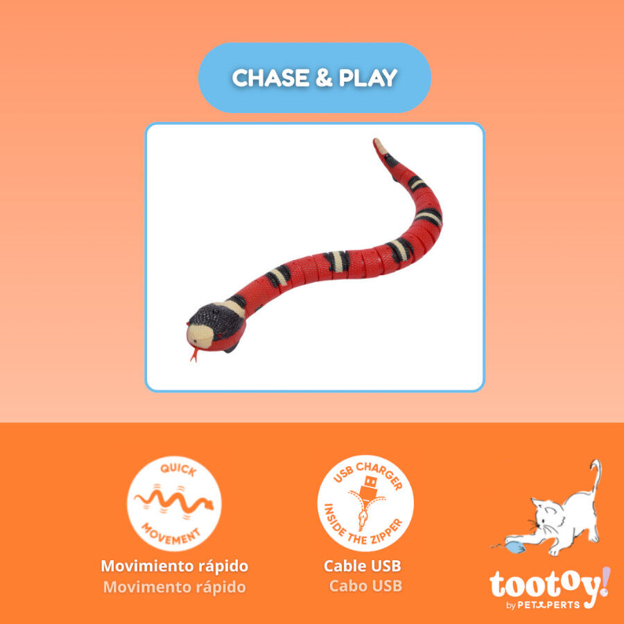 Tootoy! Chase & Play Brinquedo interativo cobra el&eacute;trica para gatos, , large Imagem n&uacute;mero 5