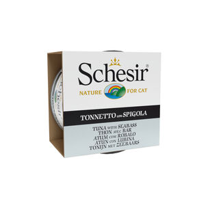 Schesir Adult Atum com Robalo lata para gatos