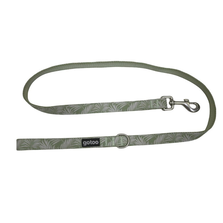 Trela estampada folhas para cães,  Imagem número 1 Trela estampada folhas para cães, , large Imagem número 1