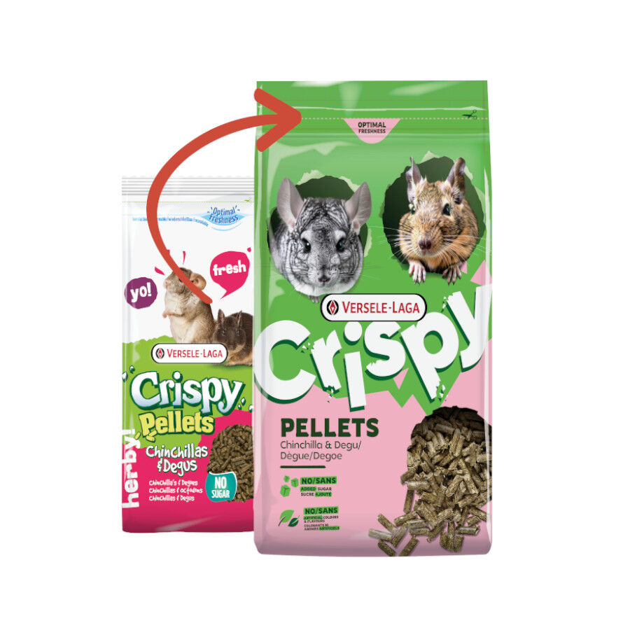 1 kg Versele-Laga Cripsy Pellets Pienso para chinchillas y deg&uacute;s, , large Imagem n&uacute;mero 2