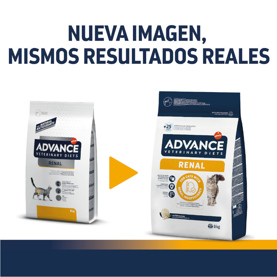 2 x 1.5 kg Advance Veterinary Diets Renal ra&ccedil;&atilde;o para gatos Pack poupan&ccedil;a!, , large Imagem n&uacute;mero 2