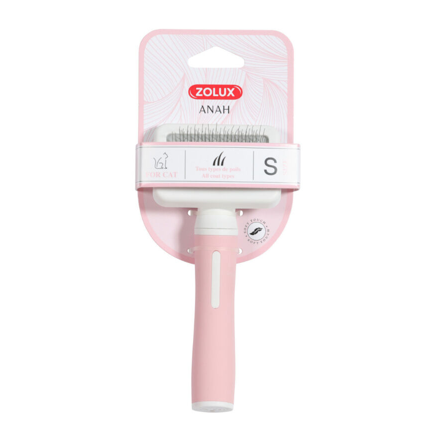 Zolux Anah Slicker Escova Cardadeira Suave para gatos, , large Imagem n&uacute;mero 2