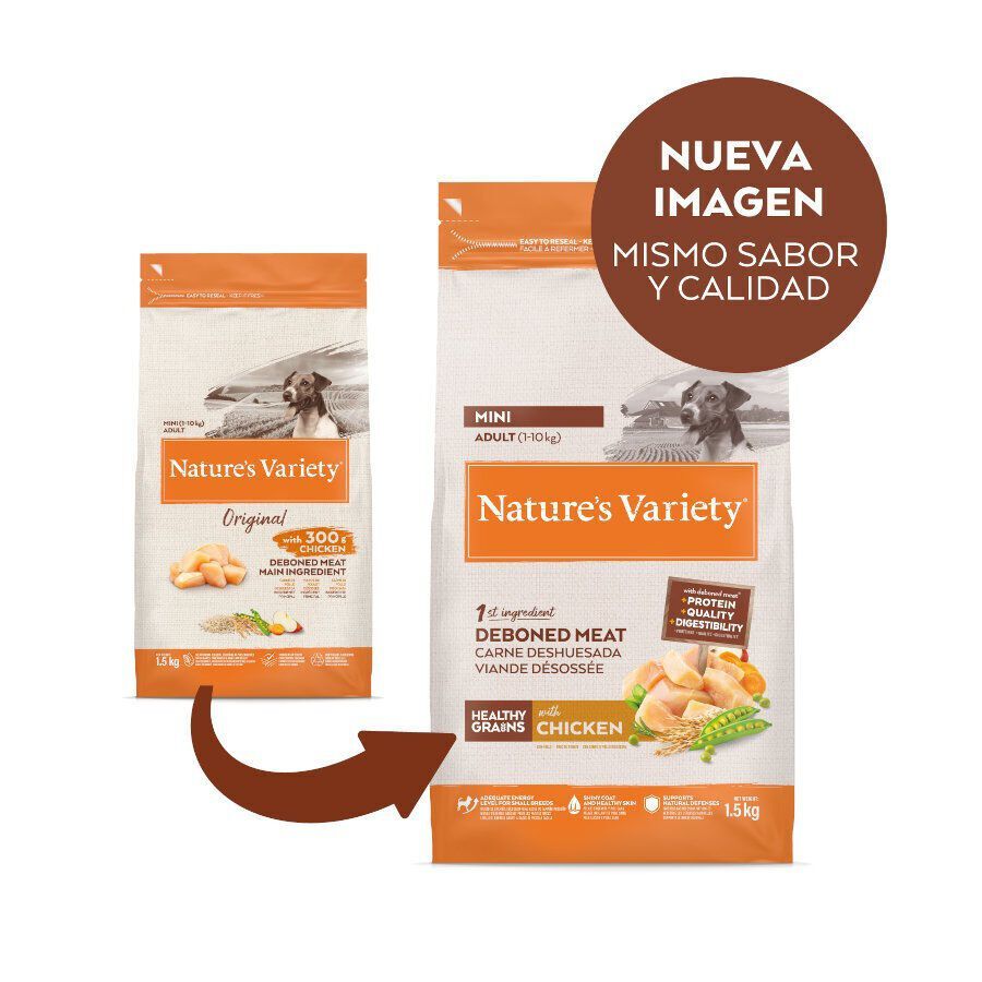 7 kg Nature's Variety Healthy Grains Adult Mini Frango ra&ccedil;&atilde;o para c&atilde;es, , large Imagem n&uacute;mero 2