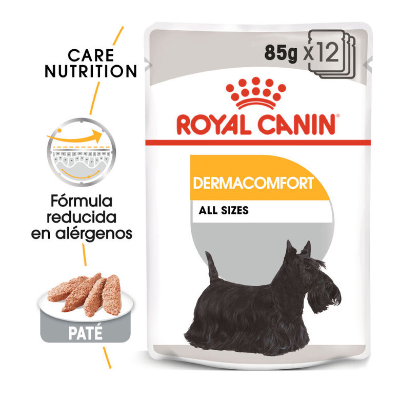 85 g Royal Canin Dermacomfort Saquetas Patê para cães,  Imagem número 2 85 g Royal Canin Dermacomfort Saquetas Patê para cães, , large Imagem número 2