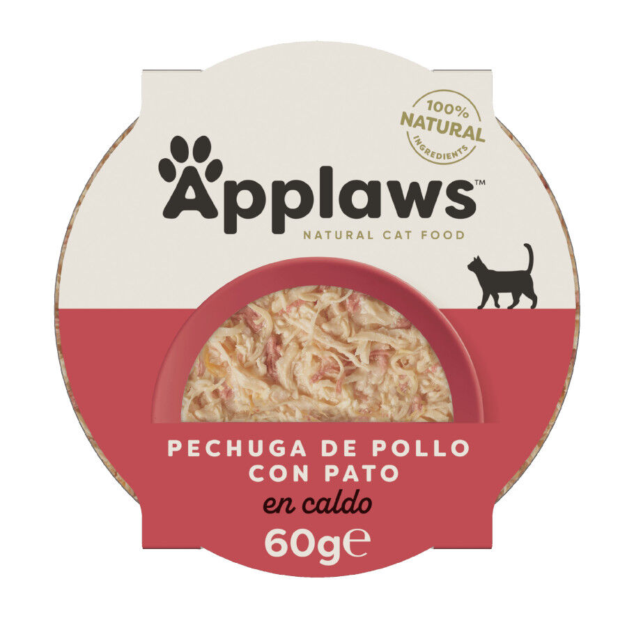 60 g Applaws frango e pato terrina para gatos, , large Imagem n&uacute;mero 1