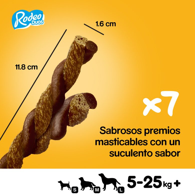 7 sticks Pedigree Rodeo Duos snacks queijo e boi para cães,  Imagem número 2 7 sticks Pedigree Rodeo Duos snacks queijo e boi para cães, , large Imagem número 2