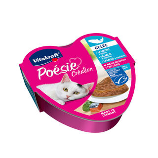 Vitakraft Poésie Salmão terrina em geleia para gatos