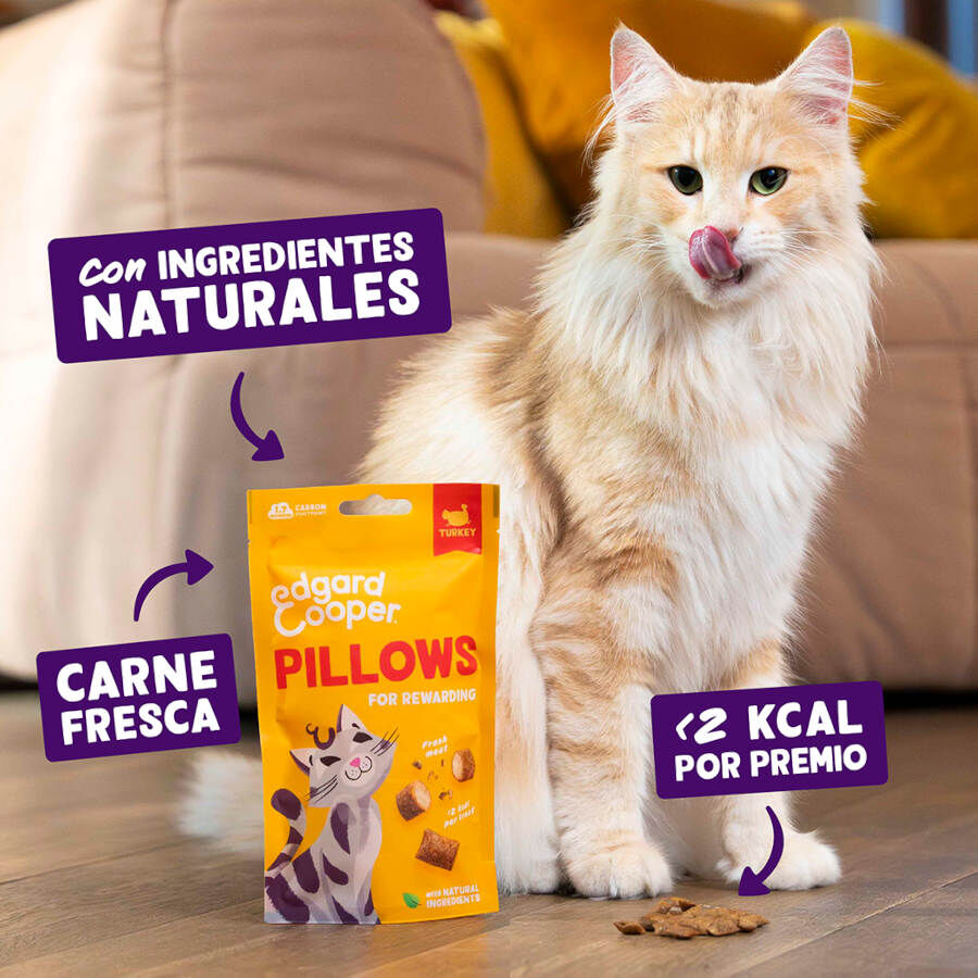 60 g Edgard & Cooper Pillows Snack de peru para gatos , , large Imagem n&uacute;mero 2