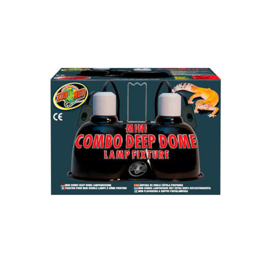 Zoo Med Porta-l&acirc;mpadas Dupla de c&uacute;pula para terr&aacute;rios, , large Imagem n&uacute;mero 1