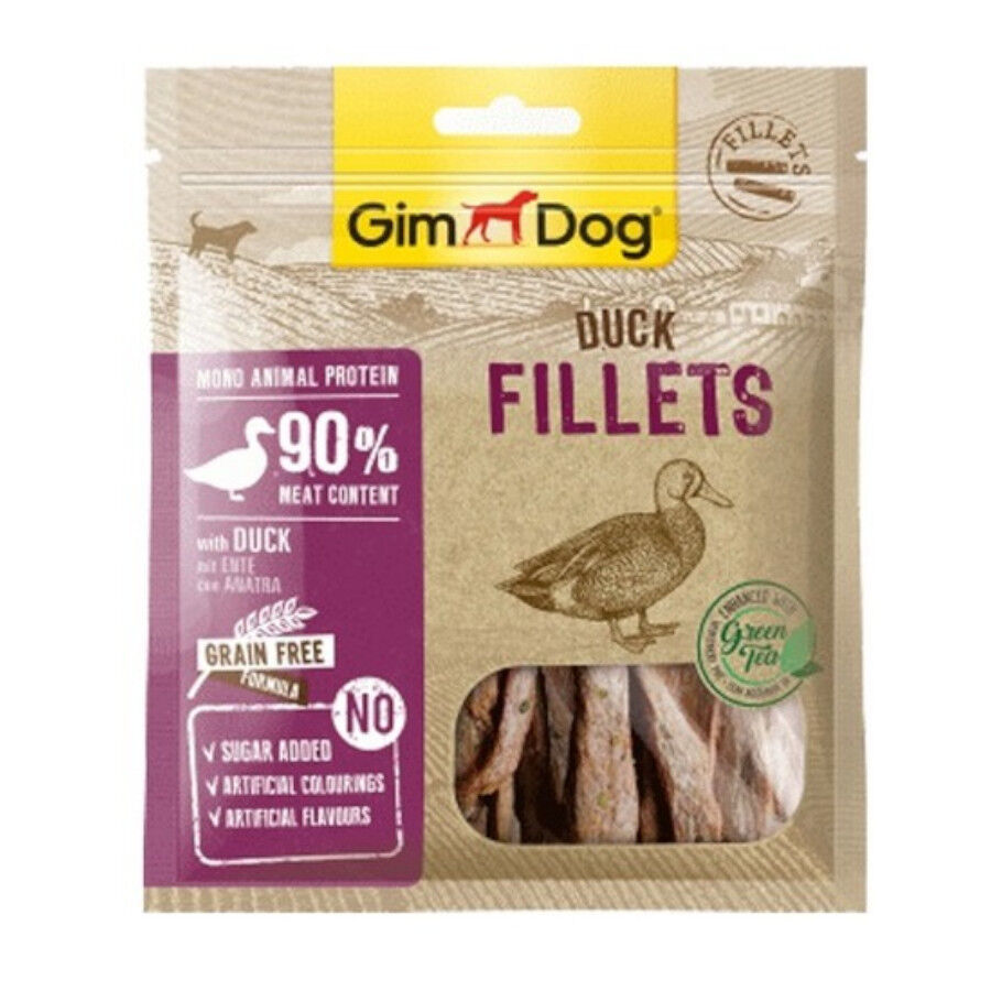 60 g GimDog Fillets Snacks de Pato parac&atilde;es, , large Imagem n&uacute;mero 1