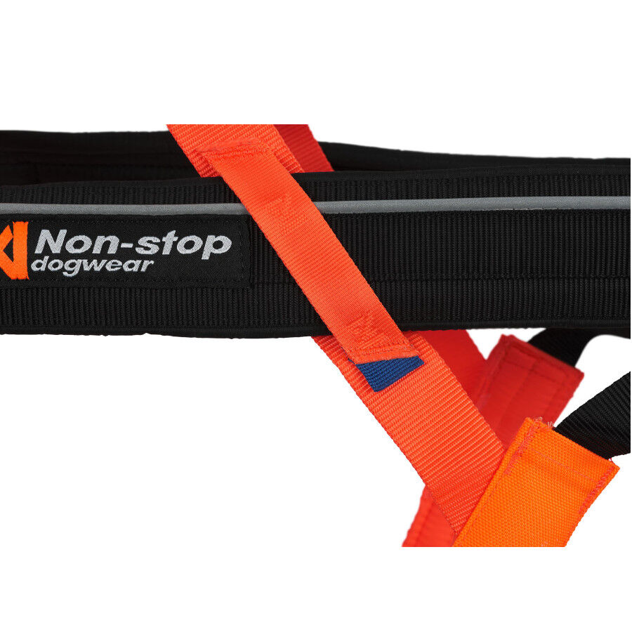 Non-stop dogwear Freemotion Peitoral preto e laranja para c&atilde;es, , large Imagem n&uacute;mero 7