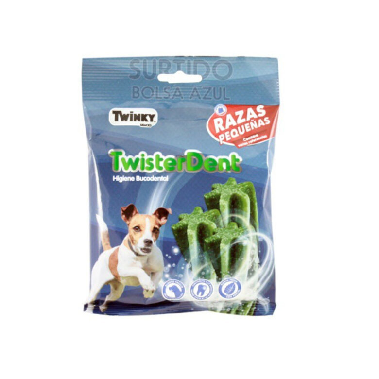 110 g Twinky Snacks Dentários Twister para cães de raças pequenas,  Imagem número 1 110 g Twinky Snacks Dentários Twister para cães de raças pequenas, , large Imagem número 1
