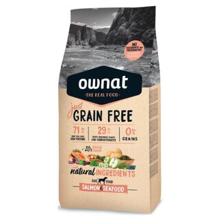 Ownat Just Grain Free Salmão e Marisco ração para cães