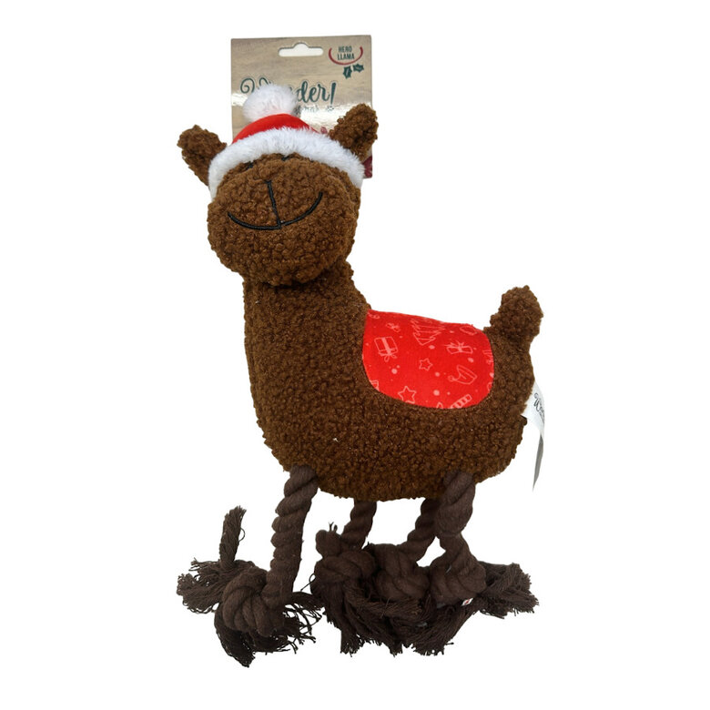 Wonder Christmas Hero Lama de peluche para cães,  Imagem número 1 Wonder Christmas Hero Lama de peluche para cães, , large Imagem número 1