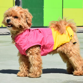Nayeco X-TRM Capa de Chuva Rosa e Amarela para cães