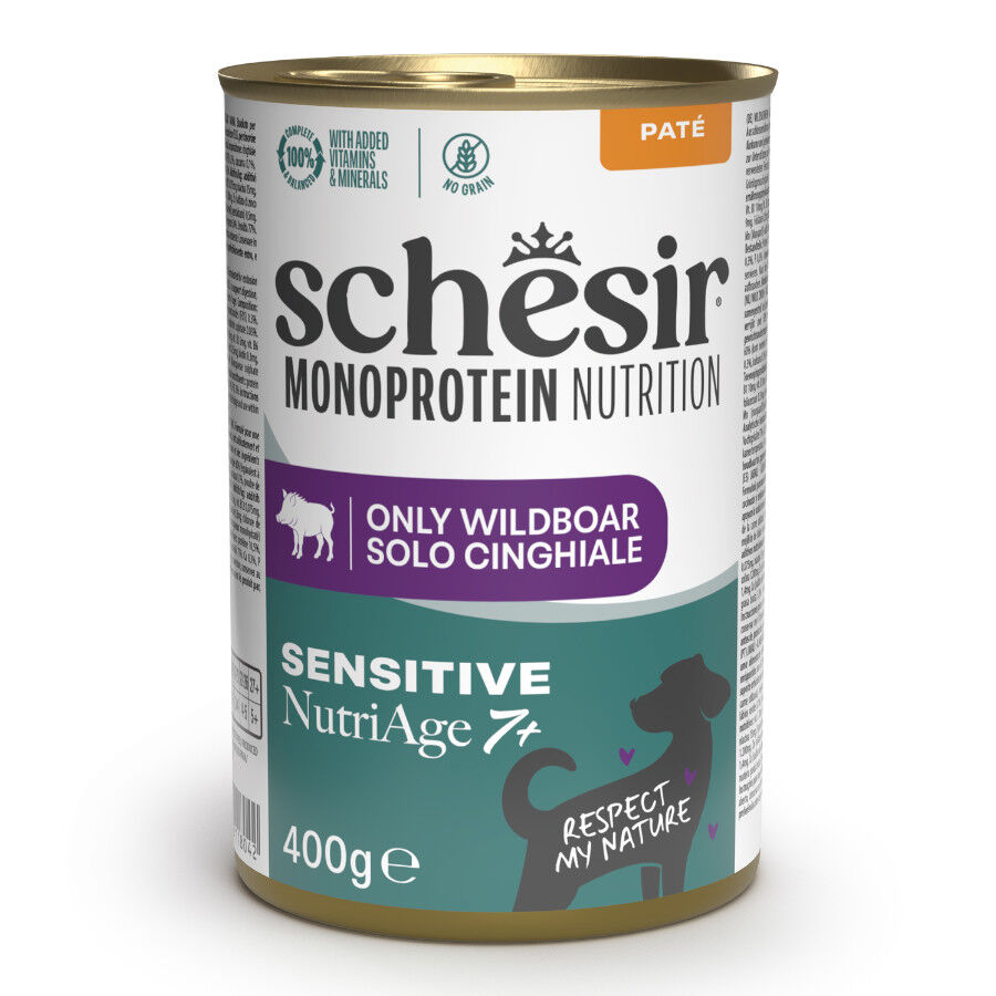 Schesir Monoprotein Comida h&uacute;mida de javali em lata para c&atilde;es, , large Imagem n&uacute;mero 1