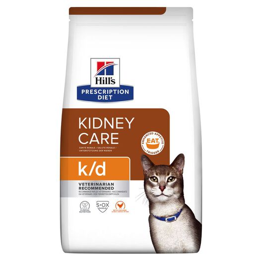 Hill's Prescription Diet Kidney Care k/d Frango ração para gatos, , large image number null
