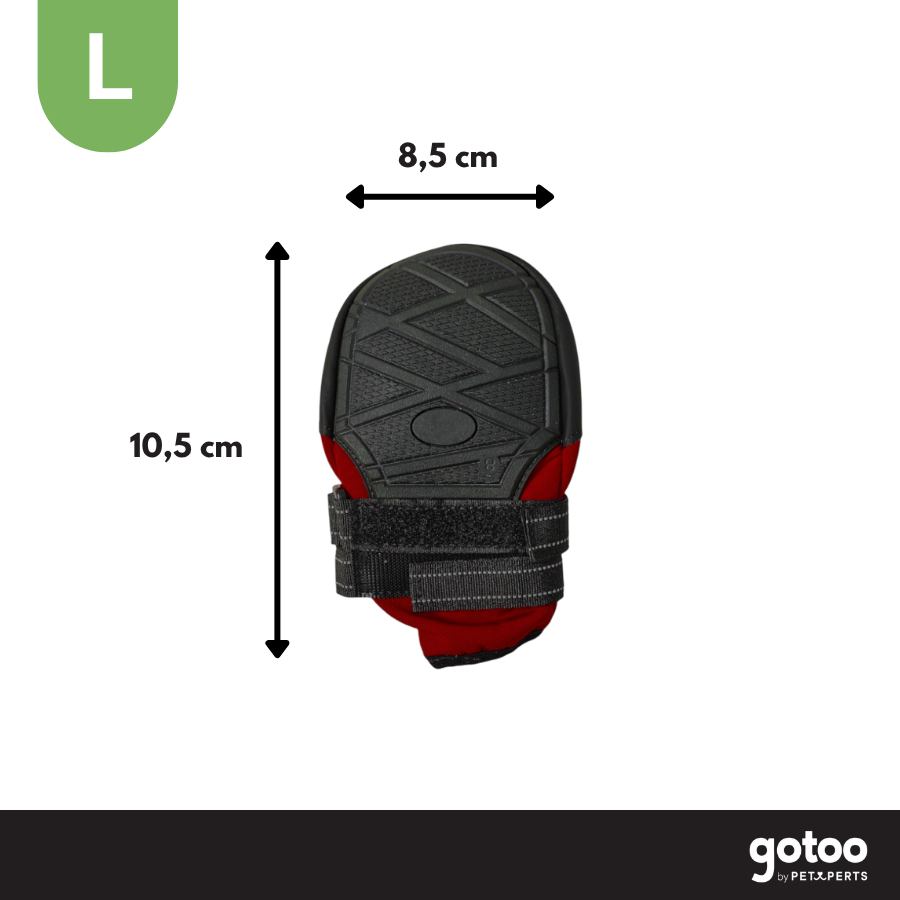 Gotoo Sapatos Vermelhos e Pretos para c&atilde;es, , large Imagem n&uacute;mero 4