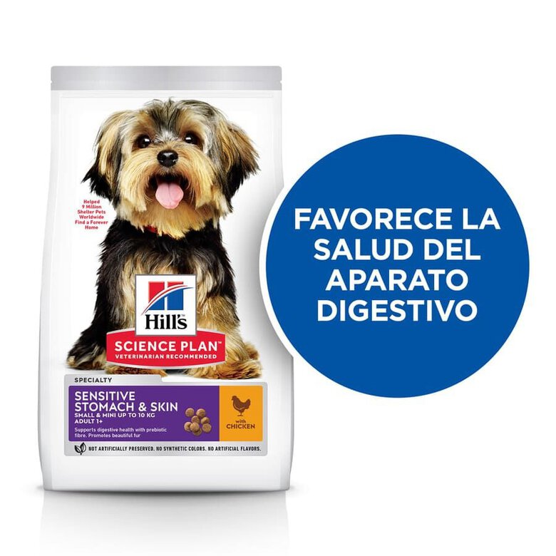 1.5 kg Hill's Small y Mini Science Plan Sensitive Stomach Frango ração para cães,  Imagem número 4 1.5 kg Hill's Small y Mini Science Plan Sensitive Stomach Frango ração para cães, , large Imagem número 4