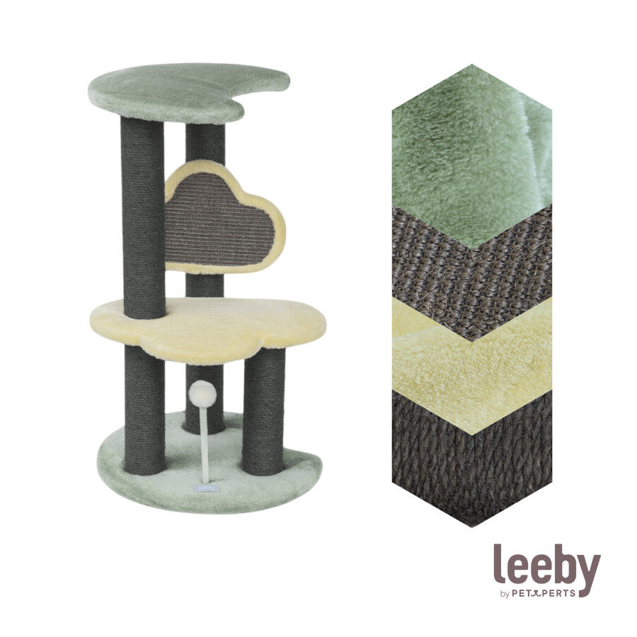 Leeby Karlo torre arranhador com brinquedo para gatitos, , large Imagem n&uacute;mero 5