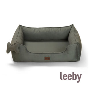 Leeby Cama caqui ortopédica para cães