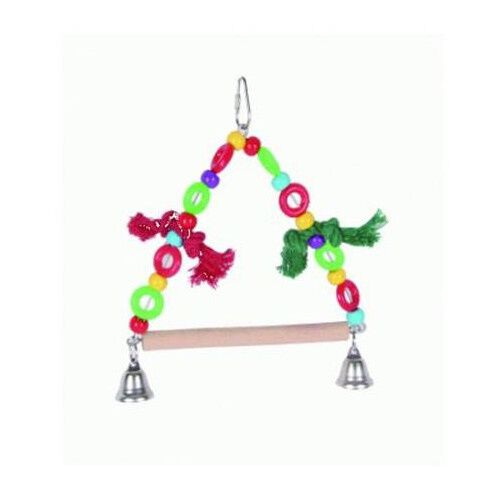 Spucky abalorios y campanas columpio para p&aacute;jaros Imagem n&uacute;mero 1