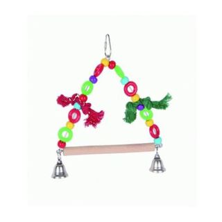 Spucky Balanço com Miçangas e Campainhas para pássaros