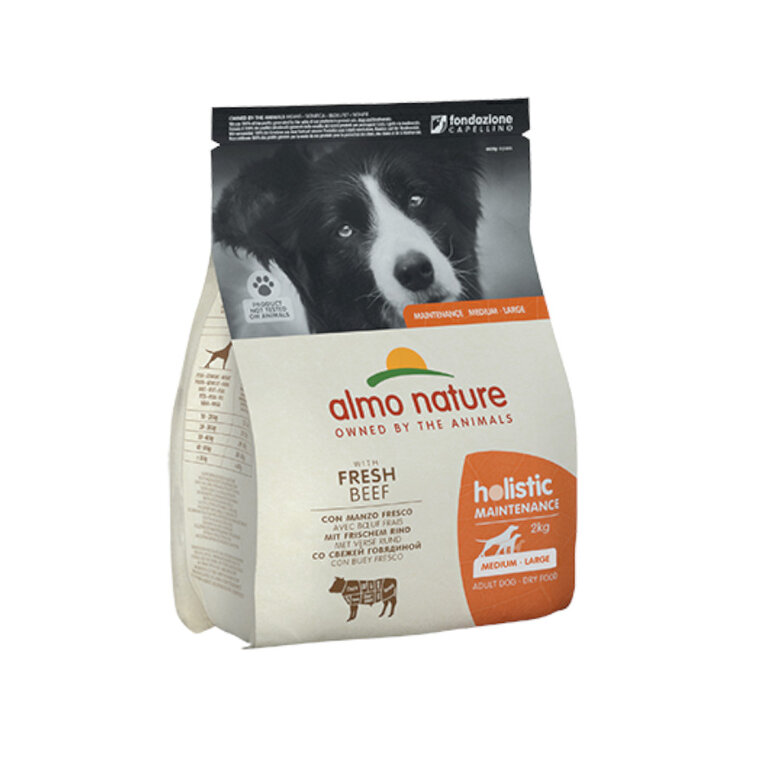 2 kg Almo Nature Adult Medium Holistic Maintenance Boi Ração para cães,  Imagem número 1 2 kg Almo Nature Adult Medium Holistic Maintenance Boi Ração para cães, , large Imagem número 1
