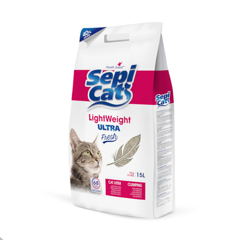 Areia Aglomerante leve Sepicat Klump light Ultra fresh 12 l, , large image number null