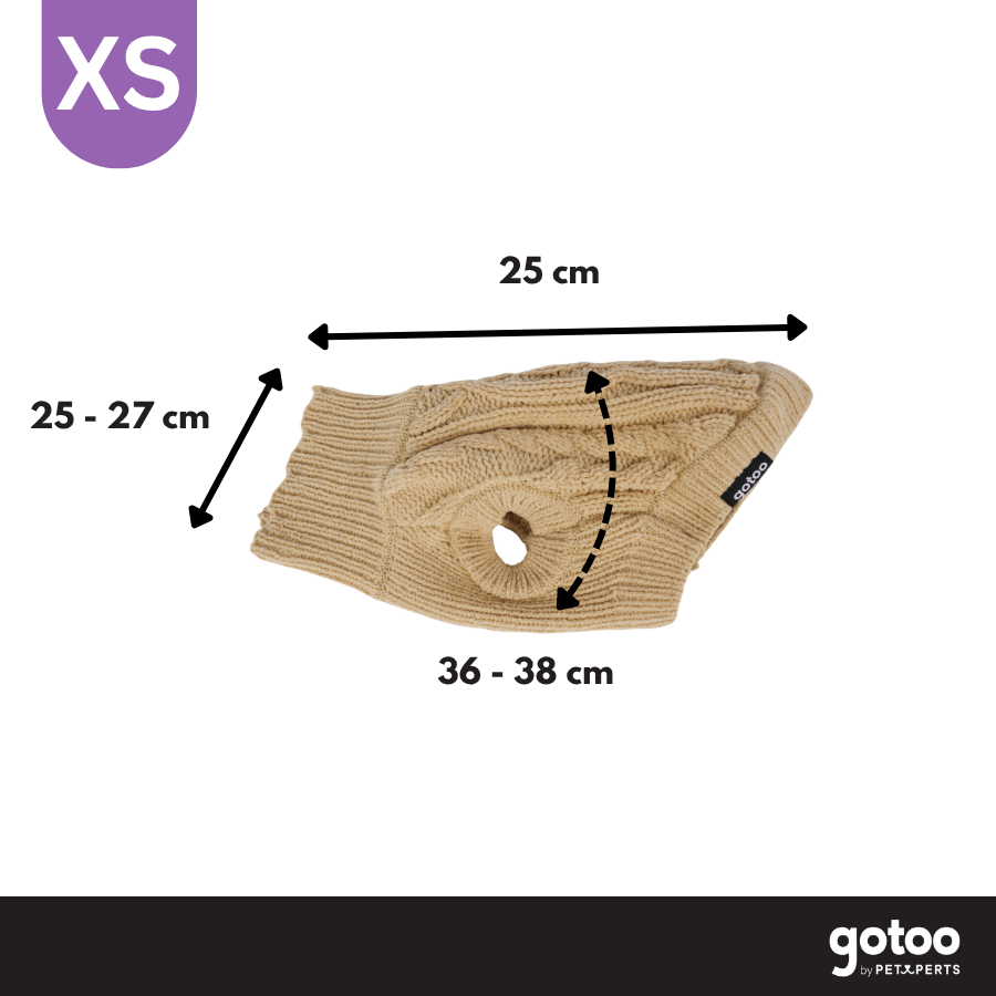 Gotoo Camisola de Malha Castanha para c&atilde;es, , large Imagem n&uacute;mero 4