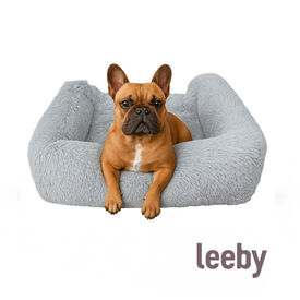 Leeby Alcofa Anti Stess Amovível Cinzenta para cães